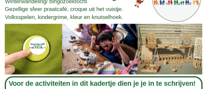 Startdag winterwandeling gezinsbond leopoldsburg