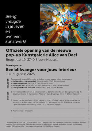 Artistieke speurtocht WIN EEN KUNSTWERK