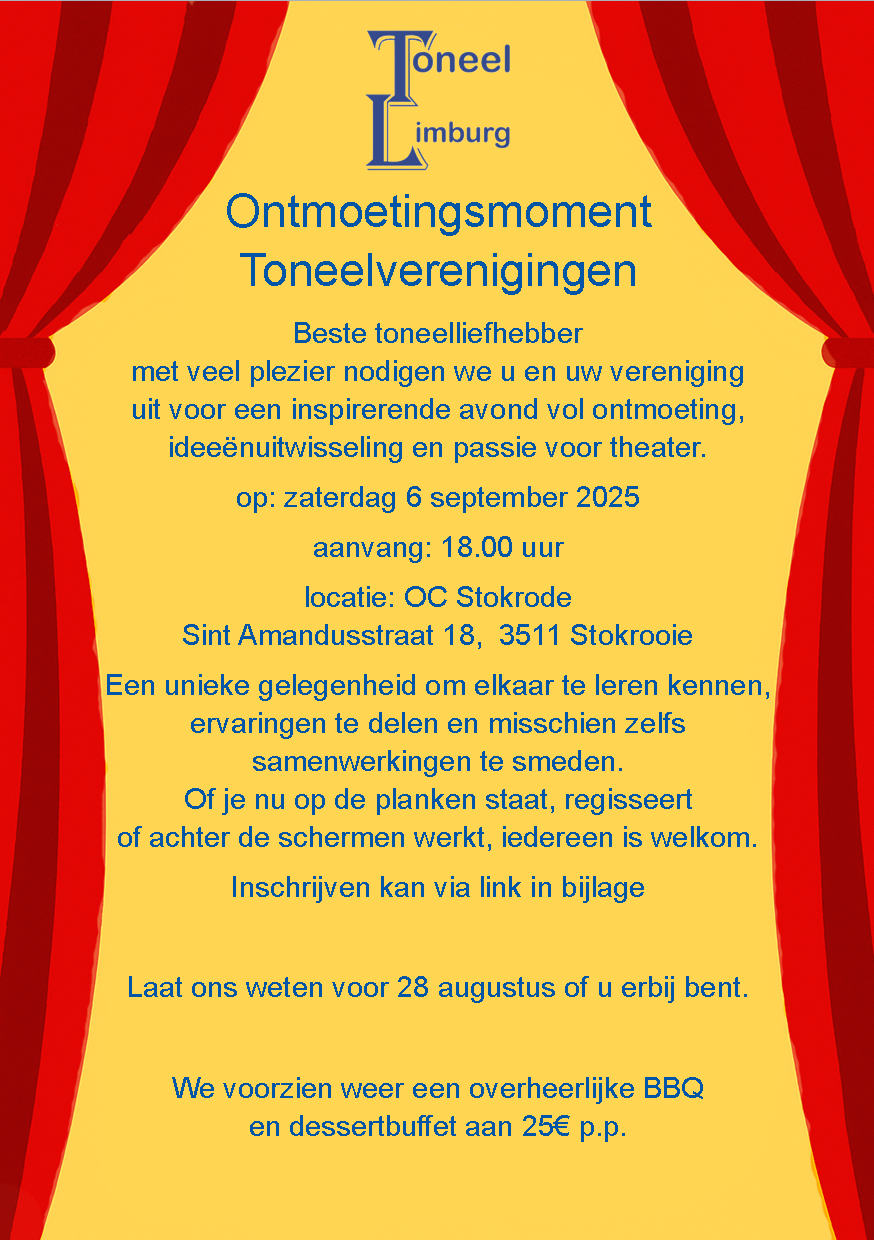 jaarlijks ontmoetingsmoment toneelverenigingen