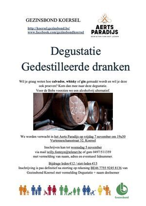 Degustatie gedestilleerde dranken