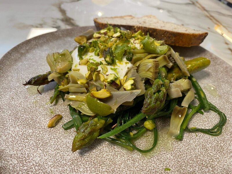 Groene Asperges - Burrata - snijbonen 