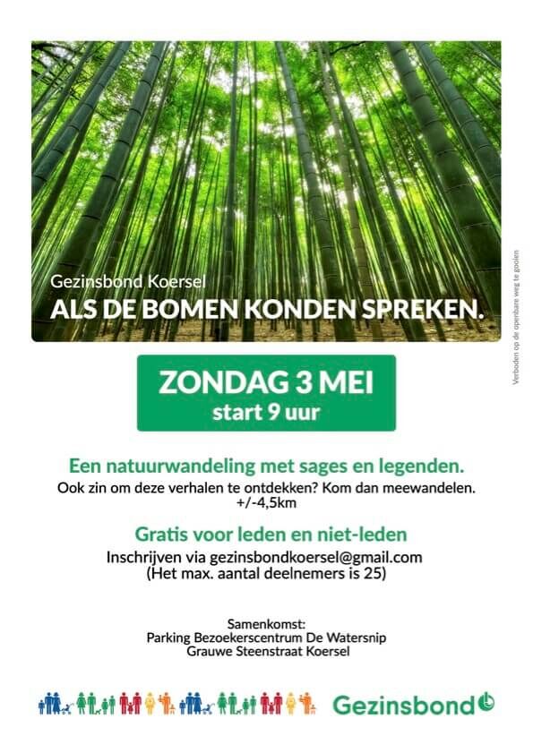 Als de bomen konden spreken, wandeling