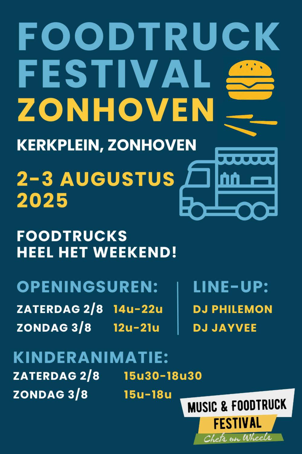 Music and Foodtruck festival Chefs on Wheels - Zonhoven