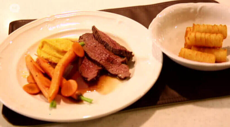 Hindegebraad, jonge wortel en specerijen