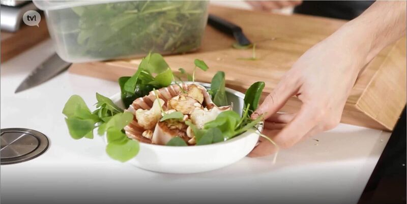 Sint-Jakobsvruchten, bloemkool en postelein