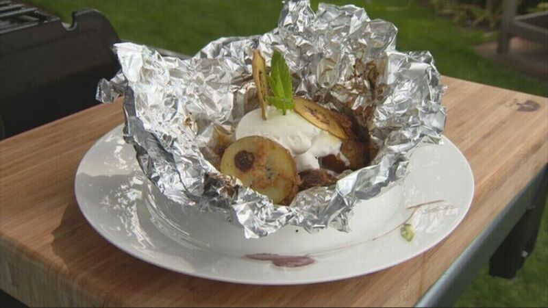 Kiwipakketjes met amaretti