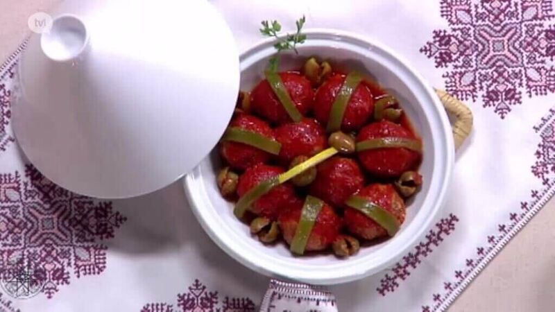 Tajine met gehaktballetjes van sardines